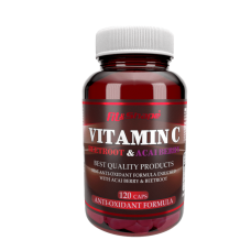 Вітамін C + Ягоди асаї та екстракт буряка Vitamin C + Acai & Beetroot 120 капсул
